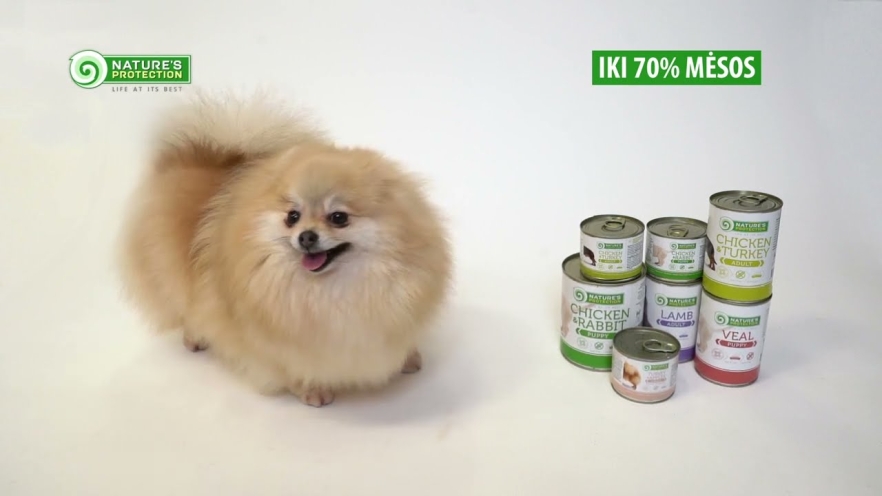 Video NATURE'S PROTECTION Canned food for dogs 100 g - 1